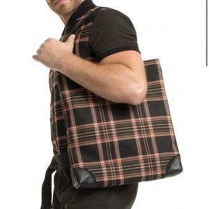 NWT Mr Turk Palapa Plaid Tote